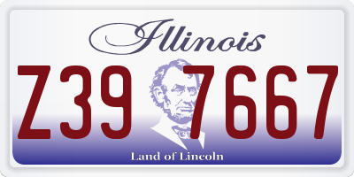 IL license plate Z397667
