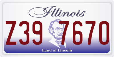IL license plate Z397670
