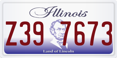 IL license plate Z397673
