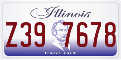 IL license plate Z397678