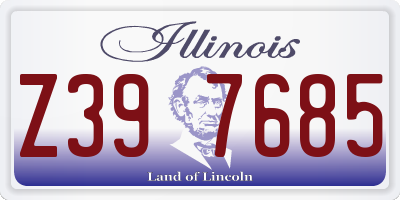 IL license plate Z397685