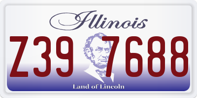 IL license plate Z397688
