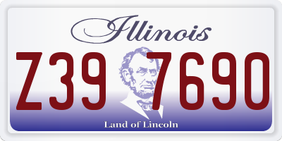 IL license plate Z397690