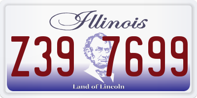 IL license plate Z397699