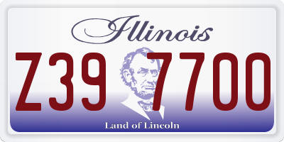 IL license plate Z397700