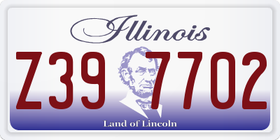 IL license plate Z397702