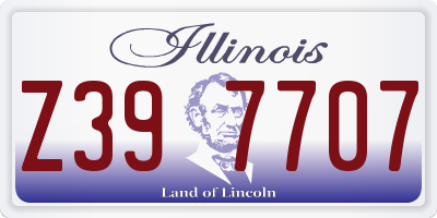 IL license plate Z397707