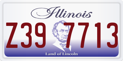 IL license plate Z397713