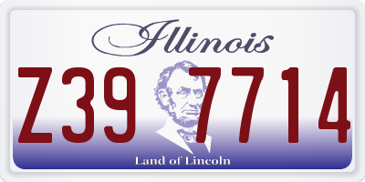 IL license plate Z397714