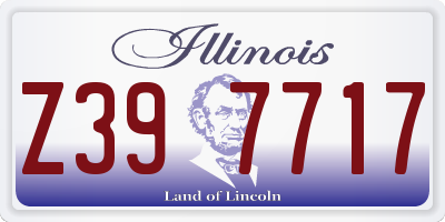 IL license plate Z397717