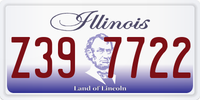 IL license plate Z397722