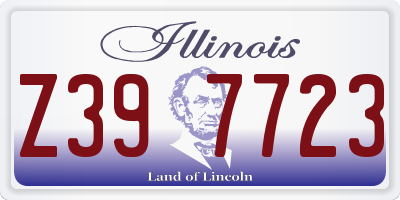 IL license plate Z397723