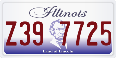 IL license plate Z397725