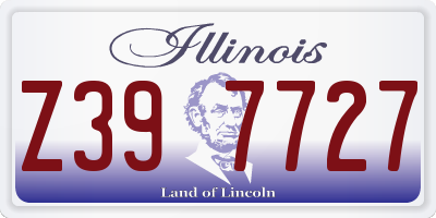 IL license plate Z397727