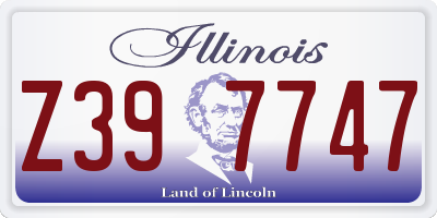 IL license plate Z397747