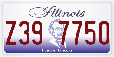 IL license plate Z397750