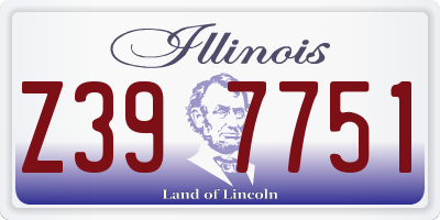 IL license plate Z397751
