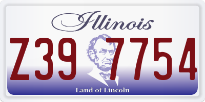 IL license plate Z397754