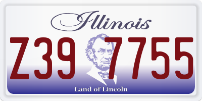 IL license plate Z397755