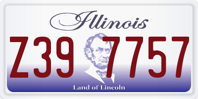IL license plate Z397757
