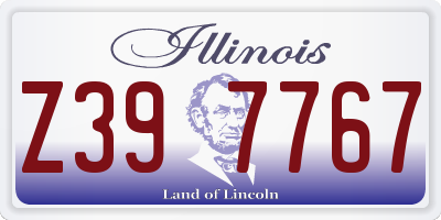 IL license plate Z397767