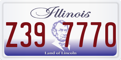 IL license plate Z397770