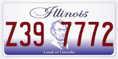 IL license plate Z397772