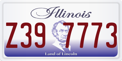 IL license plate Z397773