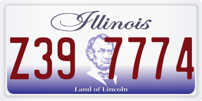 IL license plate Z397774