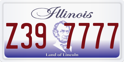 IL license plate Z397777