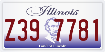 IL license plate Z397781