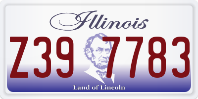 IL license plate Z397783