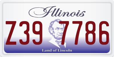 IL license plate Z397786