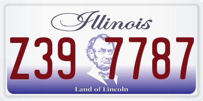 IL license plate Z397787