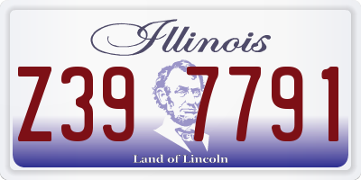 IL license plate Z397791