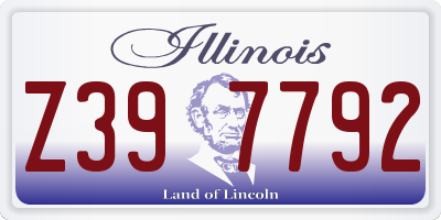 IL license plate Z397792