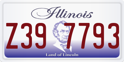 IL license plate Z397793