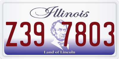 IL license plate Z397803