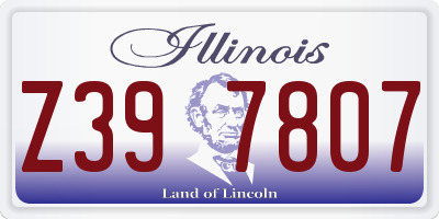 IL license plate Z397807