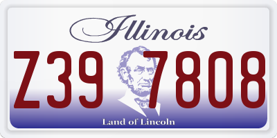 IL license plate Z397808