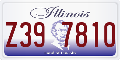 IL license plate Z397810