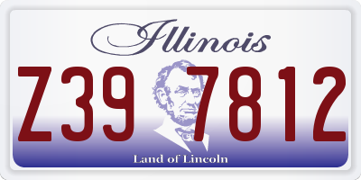 IL license plate Z397812