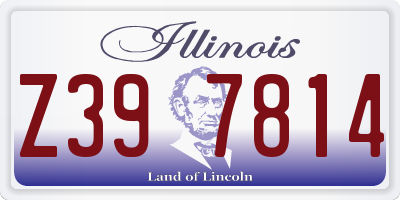 IL license plate Z397814
