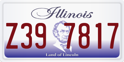 IL license plate Z397817