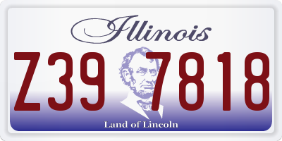 IL license plate Z397818