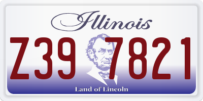 IL license plate Z397821