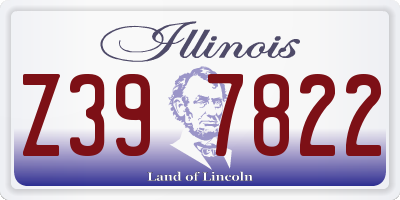 IL license plate Z397822