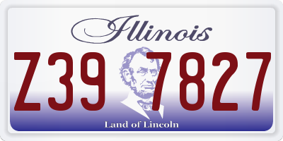 IL license plate Z397827