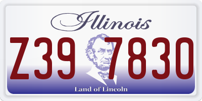 IL license plate Z397830