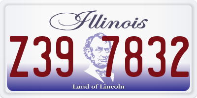 IL license plate Z397832